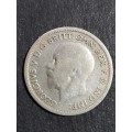 UK Sixpence 1933 Silver - as per photograph