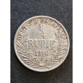 Deutsch Ostafrika 1/4 Rupie 1910J - as per photograph