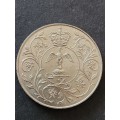 1977 Queen Elizabeth Silver Crown Jubilee (nice condition) - as per photograph