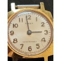 Vintage Gold Plated Ladies Timex Water Resistant Mechanical Wrist Watch (not working) - as per photo