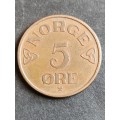 Norway 5 Ore 1953 - as per photograph