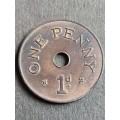Zambia 1 Penny 1966 - as per photograph