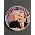 USA George Walker Bush Silver Colourised Dollar 2000 (1 oz) - as per photograph