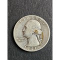 USA Washington 1/4 Dollar 1941 Silver- as per photograph