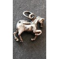 Vintage Sterling Silver Horse Charm .925 Stamp 3g - as per photograph