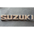 Suzuki Metal Tank Badge Made in Japan - as per photograph