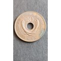 East Africa 10 Cents 1936 - as per photograph