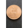 UK One Penny 1966 BU - as per photograph