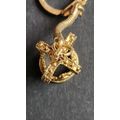 The St. Edward`s Crown Key Chain Gold Plated `Crown of Coronation` - as per photograph