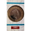 1997 UK Brilliant Uncirculated £2 Coin - as per photograph