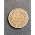 Commonwealth of Australia One Half Penny 1917 - as per photograph