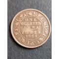 India One Quarter Anna 1934 - as per photograph