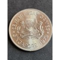 Singapore 5 Dollars 1978 Seventh Seap Games UNC - as per photograph