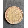 British West Africa Two Shillings 1938 - as per photograph