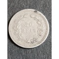 Portugal 50 Reis 1893 Silver - as per photograph