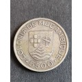 Republica Portuguesa Mozambique 5 Escudos 1935 Silver - as per photograph