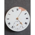 Vintage Pocket Watch Movement (not working) ideal for spares - as per photograph