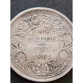 India One Rupee 1862 Silver - as per photograph