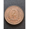 British Caribbean Territories Eastern Group 2 Cents 1962 - as per photograph