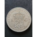 Nederlands One Gulden 1930  .720 Silver - as per photograph