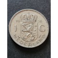 Nederlands One Gulden 1958 Silver - as per photograph
