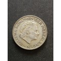 Nederlands One Gulden 1955  .720 Silver - as per photograph