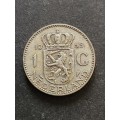 Nederlands One Gulden 1955  .720 Silver - as per photograph