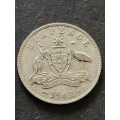 Australia Sixpence 1962 Silver - as per photograph