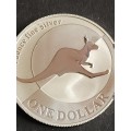 2004 Australia Silver Kangaroo/Queen Elizabeth II One Ounce .999 Silver - as per photograph