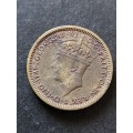British West Africa Sixpence 1945 - as per photograph