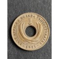 East Africa and Uganda Protectorates 1 Cents 1911 - as per photograph