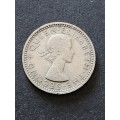Rhodesia and Nysaland Sixpence 1957 - as per photograph