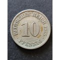 Deutsches Reich 10 Pfennig 1875 - as per photograph