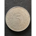 Bundes Republik 5 Deutsches Mark 1951 Silver - as per photograph