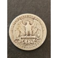 Washington 1/4 Dollar 1934 Silver - as per photograph