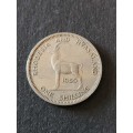 Rhodesia and Nysaland One Shilling 1956 - as per photograph