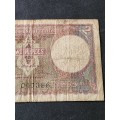 Ceylon 2 Rupees King George VI 1949 with counter stamps