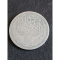 Egypt 2 Piastres 1917 Silver - as per photograph