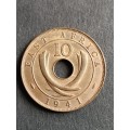 East Africa 10 Cents 1941 - as per photograph