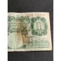 UK One Pound 1955 Bank of England (tears/folds)- as per photograph