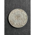 UK Sixpence 1910 Silver - as per photograph