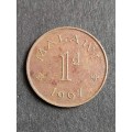 Malawi 1 Penny 1967 - as per photograph