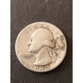 USA Washington 1/4 Dollar 1943 Silver- as per photograph