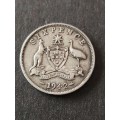 Australia Sixpence 1942 Silver - as per photograph