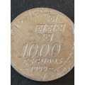 Portugal 1000 Escudos 1999 Silver - as per photograph