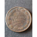 Sweden 2 Skilling 1835 - as per photograph