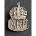 Air Raid Precautions Hallmark Silver Sweetheart Lapel Badge/Brooch - as per photograph