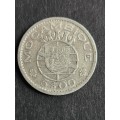 Republica Portuguesa Mozambique 5 Escudos 1960 Silver - as per photograph
