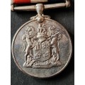 SA Medal for War Service 1939 -1945 Silver 35mm x 35mm - as per photograph