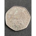 Rare Benjamin Bunny 2017 UK 50 Pence - as per photograph